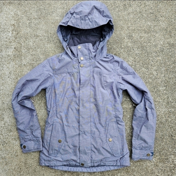Burton Dryride Snowboarding Jacket Ski Snow Coat Full Zip Light Gray Women's XS - Picture 1 of 16